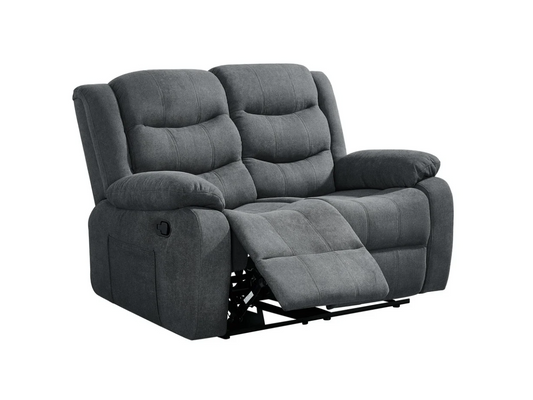 Sorrentino 2 Seater Recliner Sofa Fabric Grey