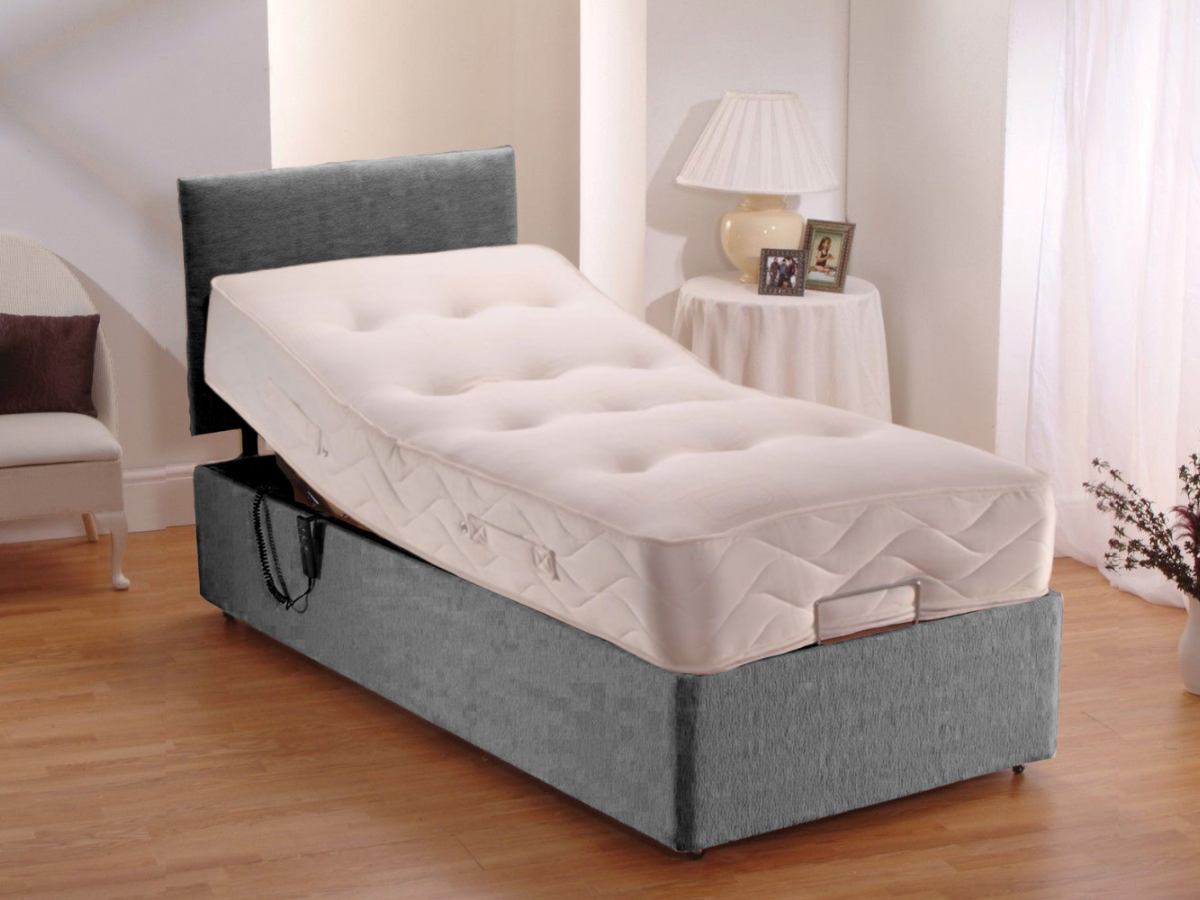 Restpocket Electric Adjustable Bed Chenille With Pocket Mattress and Headboard
