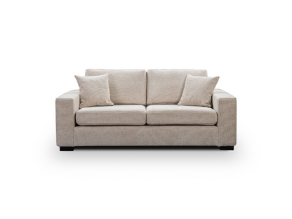 Chestnut 3 Seater Sofa Cream Enzo Fabric