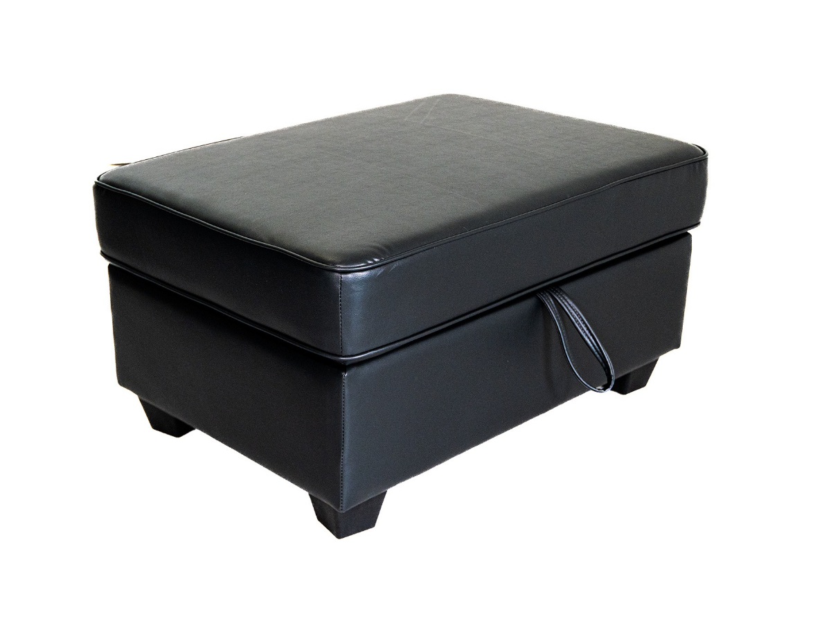 Sorrentino Storage Ottoman Aire Leather