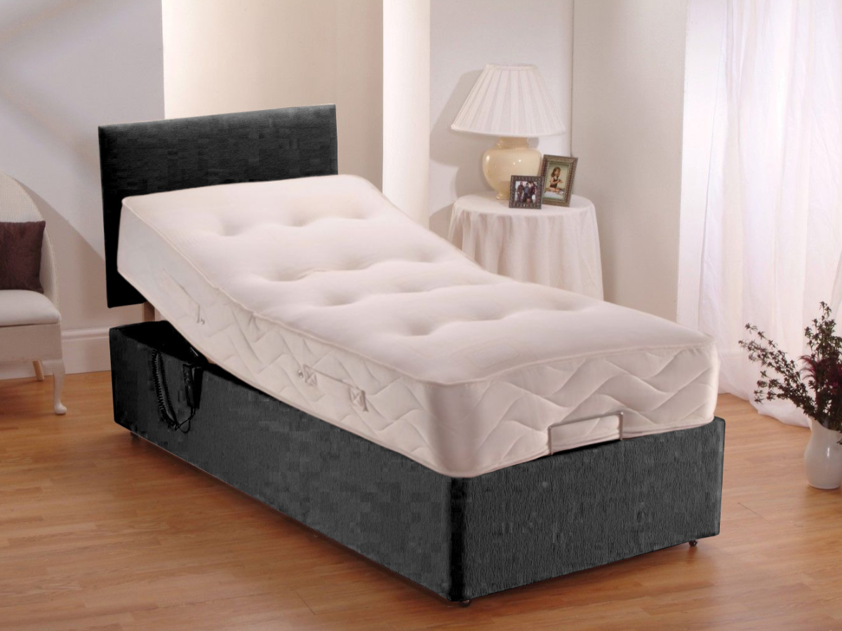 Restpocket Electric Adjustable Bed Chenille With Pocket Mattress and Headboard