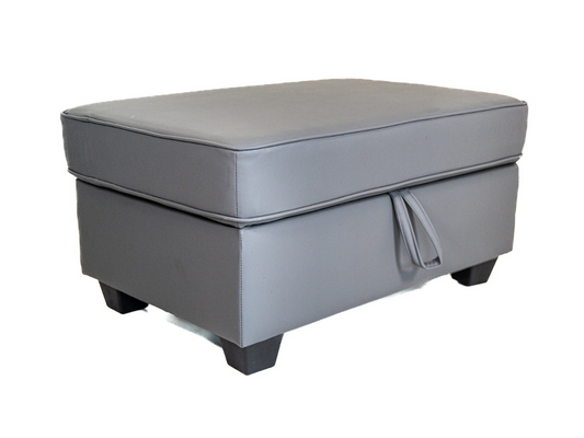Sorrentino Storage Ottoman Aire Leather