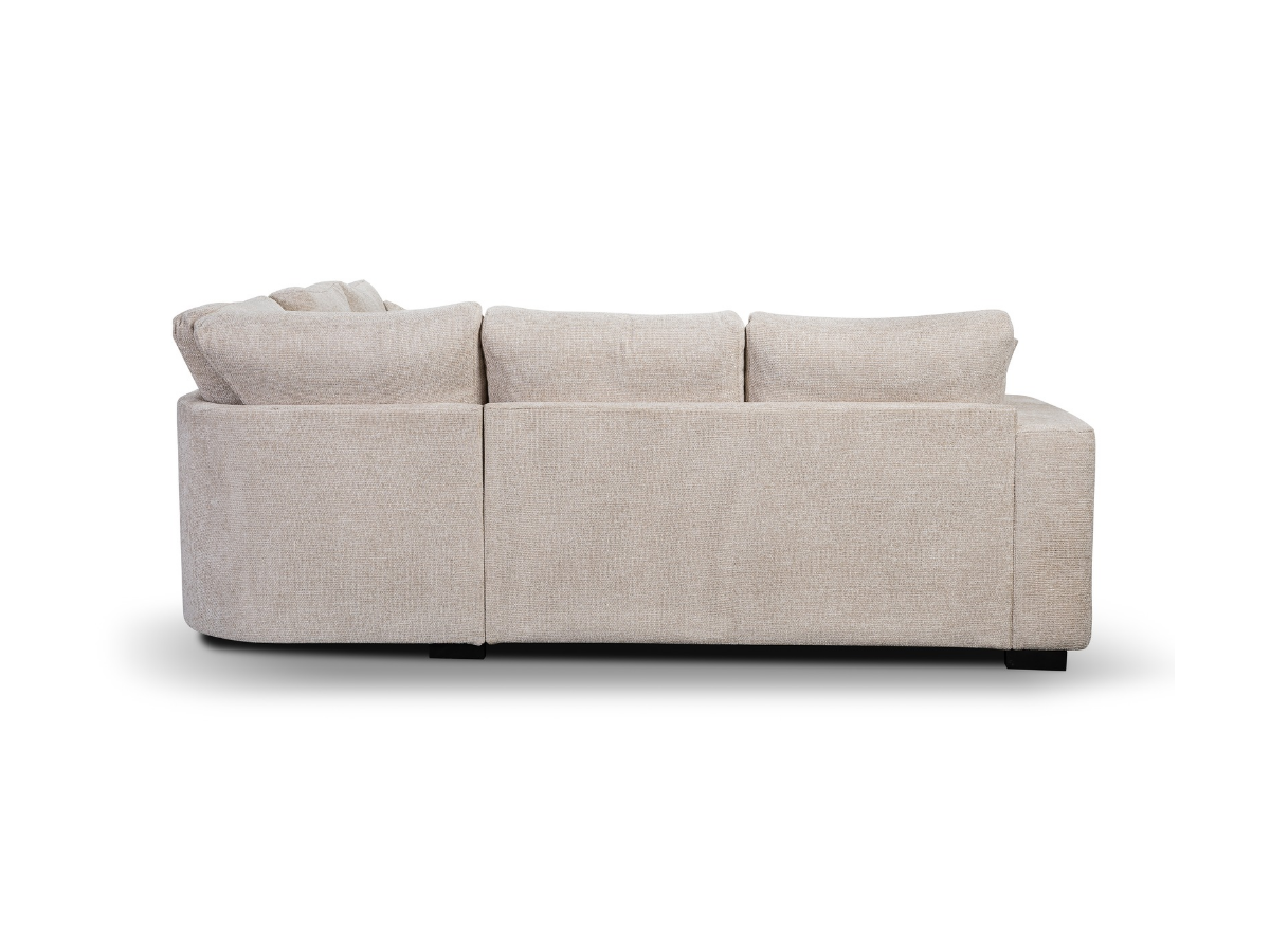 Chestnut Corner Sofa Bed Cream Fabric